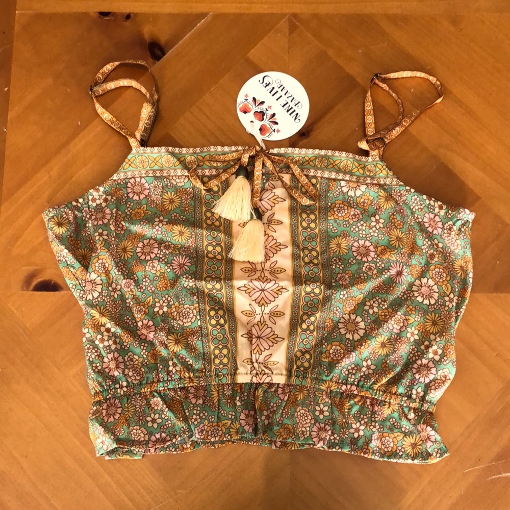 NWT!! Nine Lives Bazaar Sparrow cami in Island